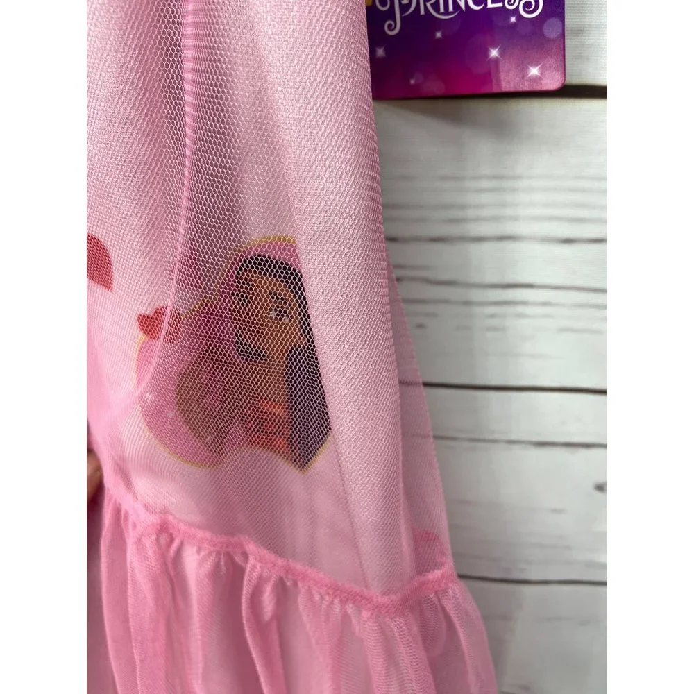 Disney Beautiful Pink Princess‎ Shimmery Tulle Fancy Nightgown Size 3T - Picture 6 of 8